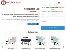 Tablet Screenshot of melbournealarms.com